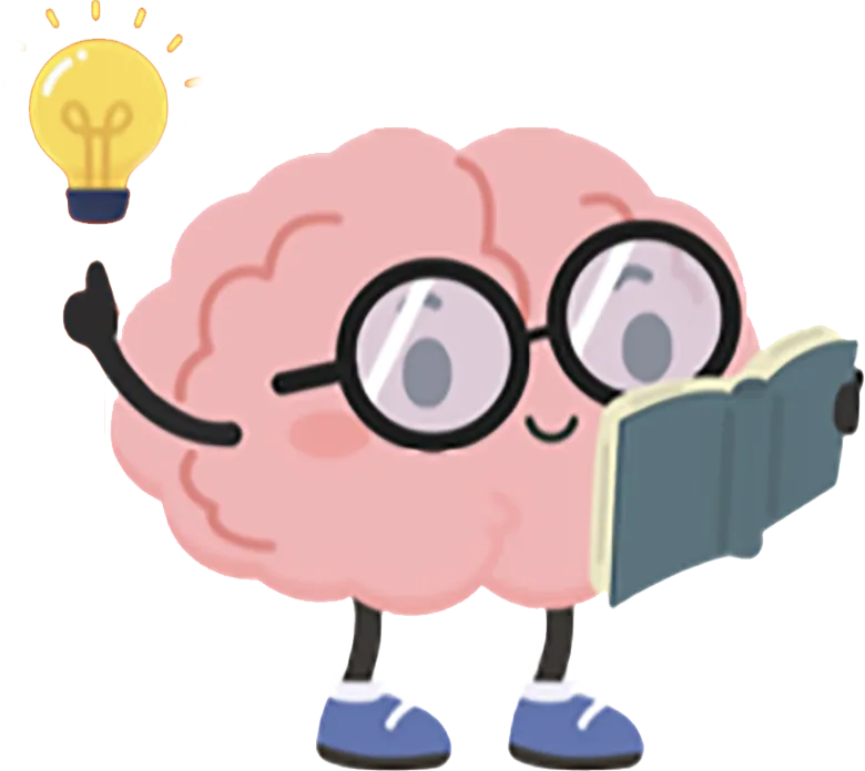 Lightbulb brain graphic